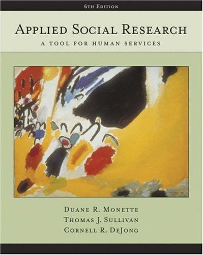 Applied Social Research by Duane R Monette