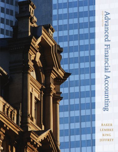 Advanced Financial Accounting by Richard Baker / Christensen
