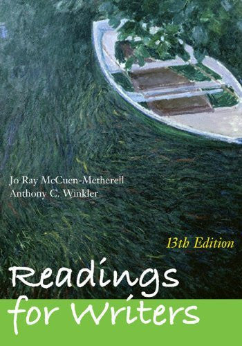 Readings For Writers by Jo Ray McCuen-Metherell