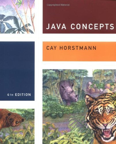 Java Concepts by Cay S Horstmann
