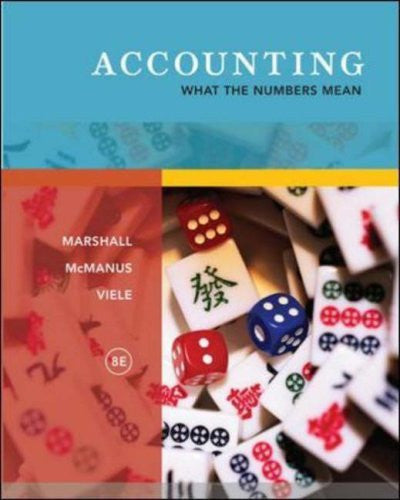 Accounting What The Numbers Mean by David Marshall