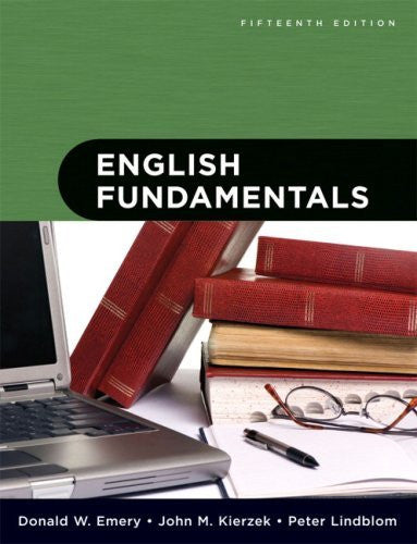 English Fundamentals by Donald W Emery