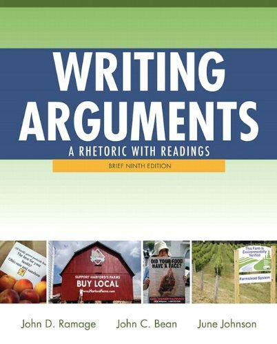 Writing Arguments Brief Edition by John D Ramage