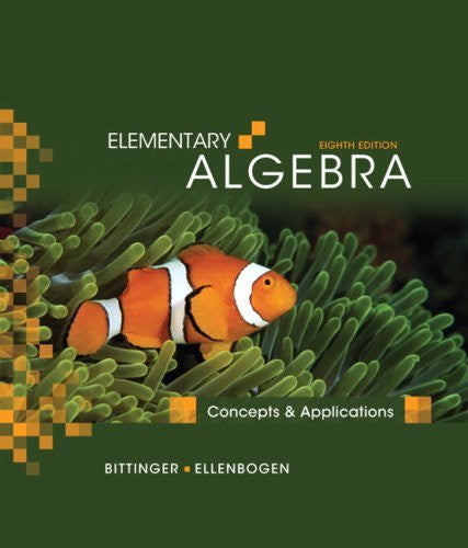 Elementary Algebra by Marvin L Bittinger
