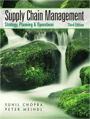 Supply Chain Management by Sunil Chopra