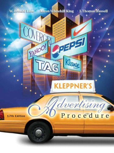 Kleppner's Advertising Procedure by Ronald Lane