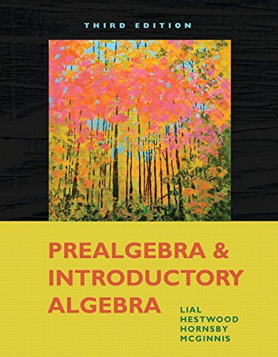 Prealgebra And Introductory Algebra by Margaret L Lial