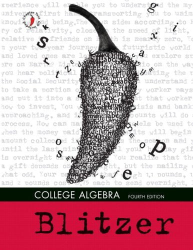 College Algebra by Robert F Blitzer