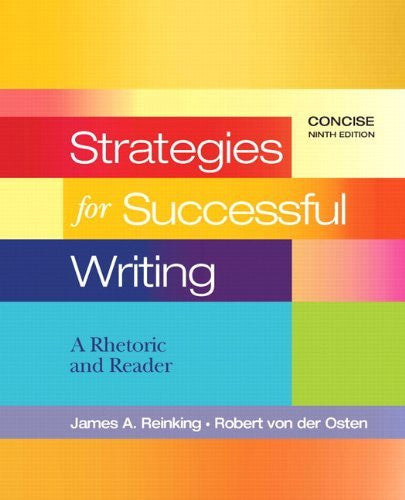 Strategies For Successful Writing by James A Reinking