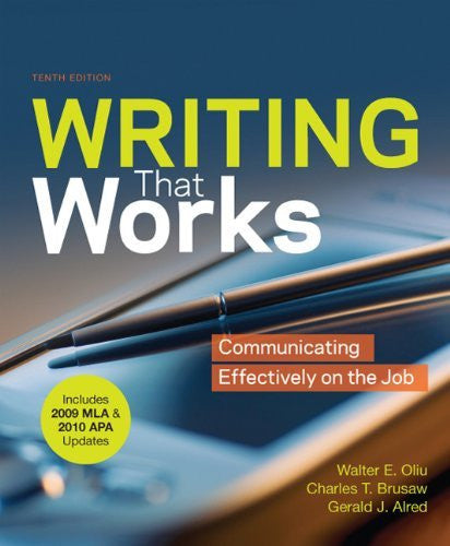 Writing That Works by Walter E Oliu