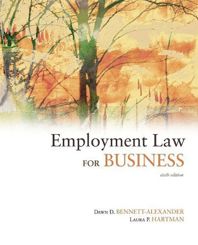 Employment Law For Business by Dawn Bennett-Alexander