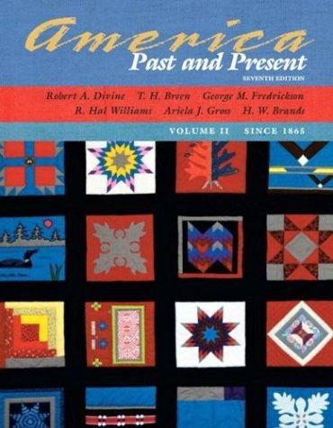 America Past And Present Volume 2 by Robert A Divine