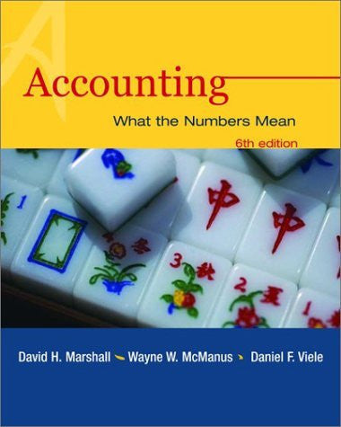 Accounting What The Numbers Mean by David Marshall