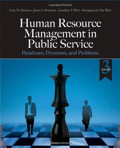 Human Resource Management In Public Service by Evan M Berman