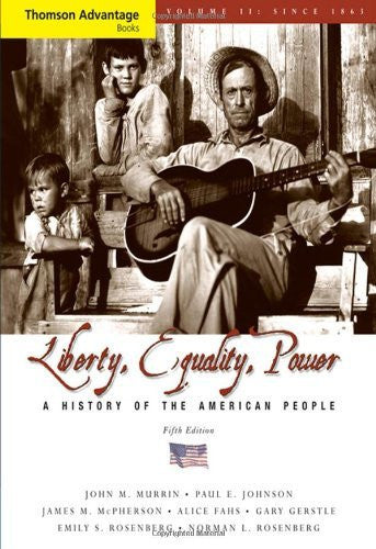 Liberty Equality Power Volume 2 by John M Murrin