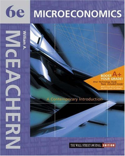 Microeconomics A Contemporary Introduction by William A Mceachern