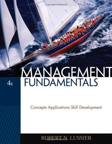 Management Fundamentals by Robert N Lussier