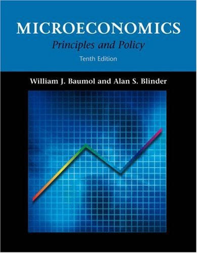 Microeconomics Principles And Policy by William J Baumol