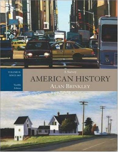 American History Volume 2 by Alan Brinkley