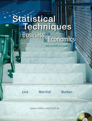 Statistical Techniques In Business And Economics by Douglas Lind