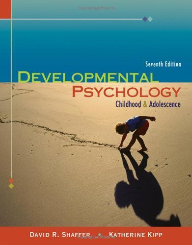 Developmental Psychology by David R Shaffer