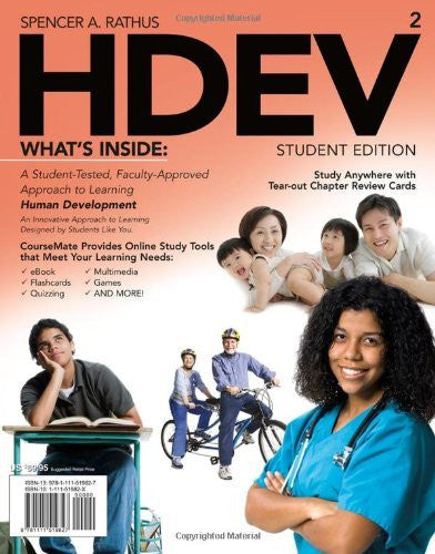 Hdev Human Development by Spencer A Rathus