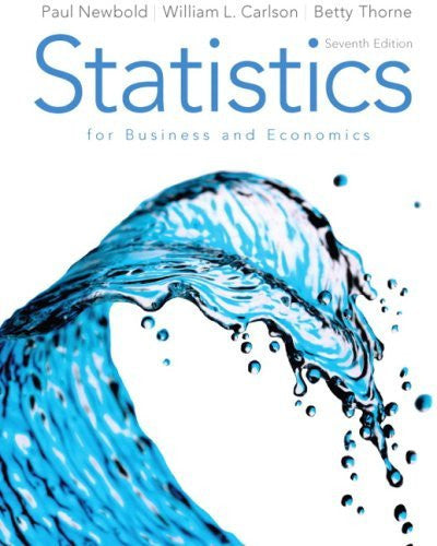 Statistics For Business And Economics by Paul Newbold