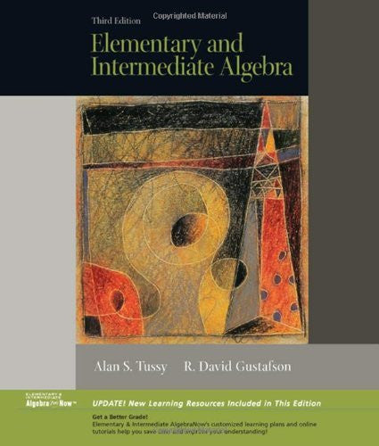 Elementary And Intermediate Algebra by Alan S Tussy