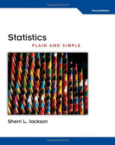 Statistics Plain And Simple by Sherri L Jackson