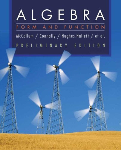 Algebra by William G McCallum