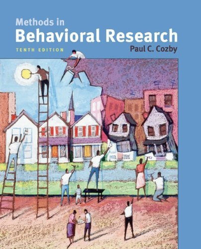 Methods In Behavioral Research by Paul Cozby