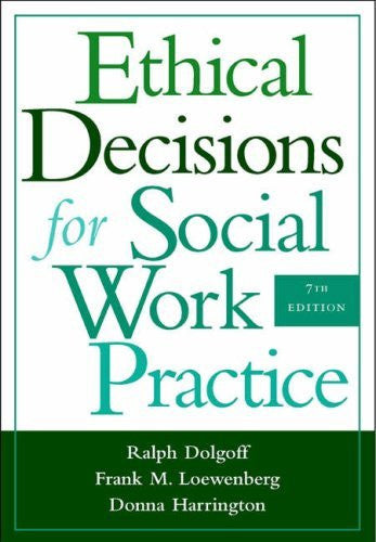 Ethical Decisions For Social Work Practice by Harrington