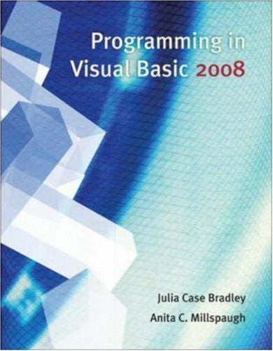 Programming In Visual Basic by Julia Case Bradley