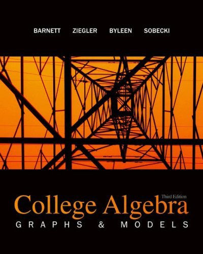 College Algebra by Raymond Barnett