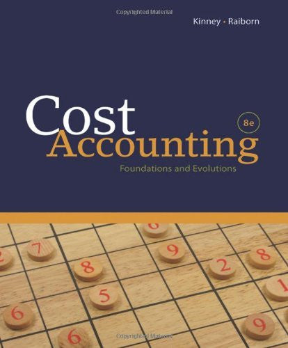 Cost Accounting by Michael R Kinney