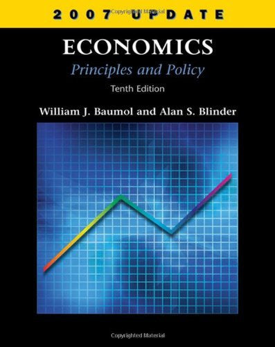 Economics Principles And Policy by William J Baumol