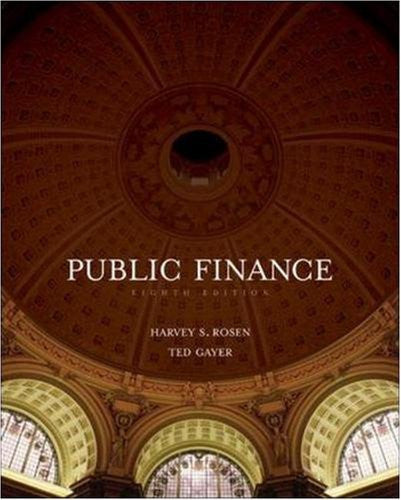 Public Finance by Harvey Rosen
