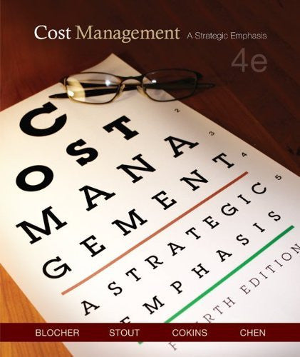 Cost Management A Strategic Emphasis by Edward Blocher