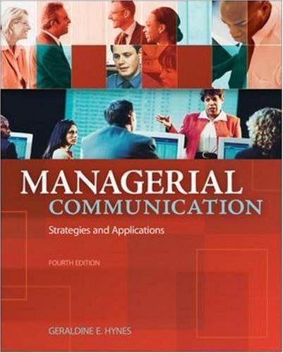 Managerial Communication by Geraldine Hynes