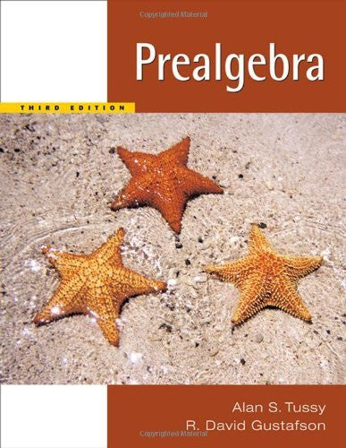 Prealgebra by Alan S Tussy