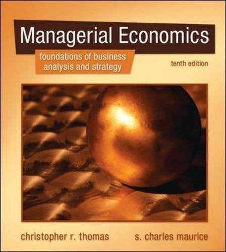 Managerial Economics by Christopher Thomas