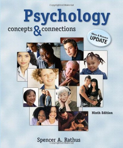 Psychology Concepts And Connections by Spencer A Rathus