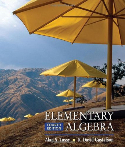 Elementary Algebra by Alan S Tussy