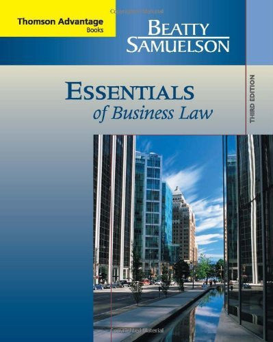Essentials of Business Law by Jeffrey F Beatty
