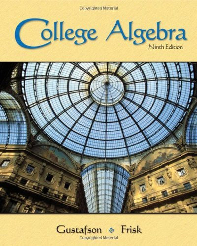 College Algebra by R David Gustafson