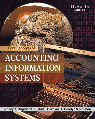 Core Concepts of Accounting Information Systems by Simkin