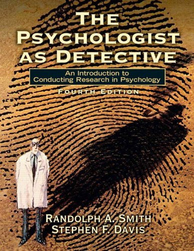 The Psychologist As Detective by Randolph A Smith